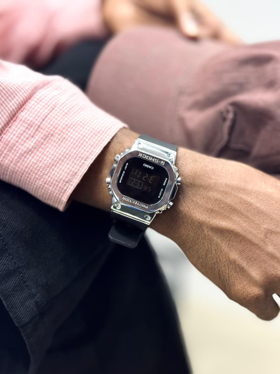 Casio G-SHOCK GM-S5600-1DR – Digital Black Dial Women’s Watch